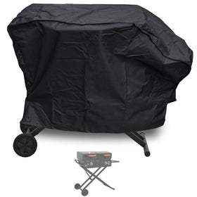 ZJYWSCH griddle cover with 600D fabric shields Blackstone 17-inch Tailgater from rain.