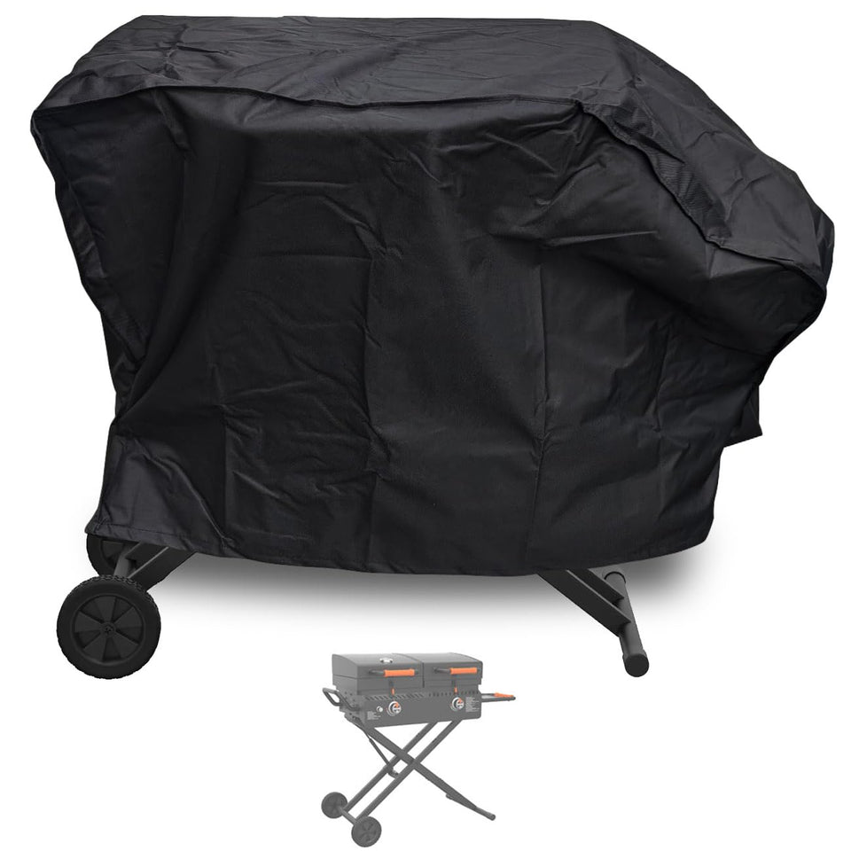 ZJYWSCH griddle cover with 600D fabric shields Blackstone 17-inch Tailgater from rain.