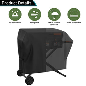 Velcro closure straps secure the ZJYWSCH cover against strong winds.