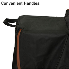 ZJYWSCH grill cover with handles and zipper eases installation