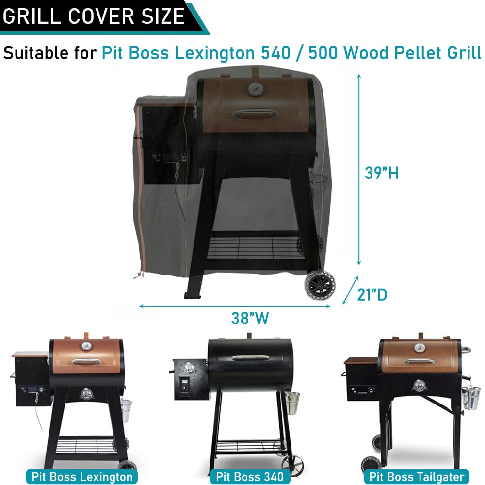ZJYWSCH waterproof-uv-600d grill cover shields the grill from rain and sun