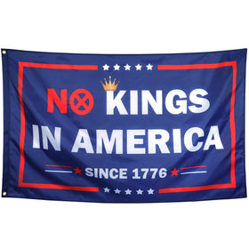 ZKflager No Kings In America 1776 flag 3x5ft for patio or dorm decor