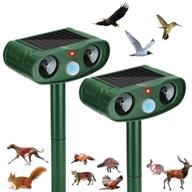 ZLieatmp 2026 ultrasonic animal repeller front view showing compact yard deterrent
