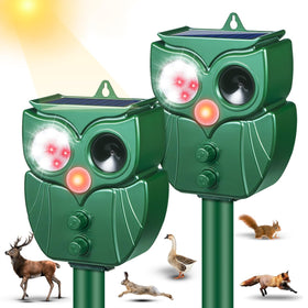 ZLieatmp 2Pack solar repeller panel view for efficient charging and protection.