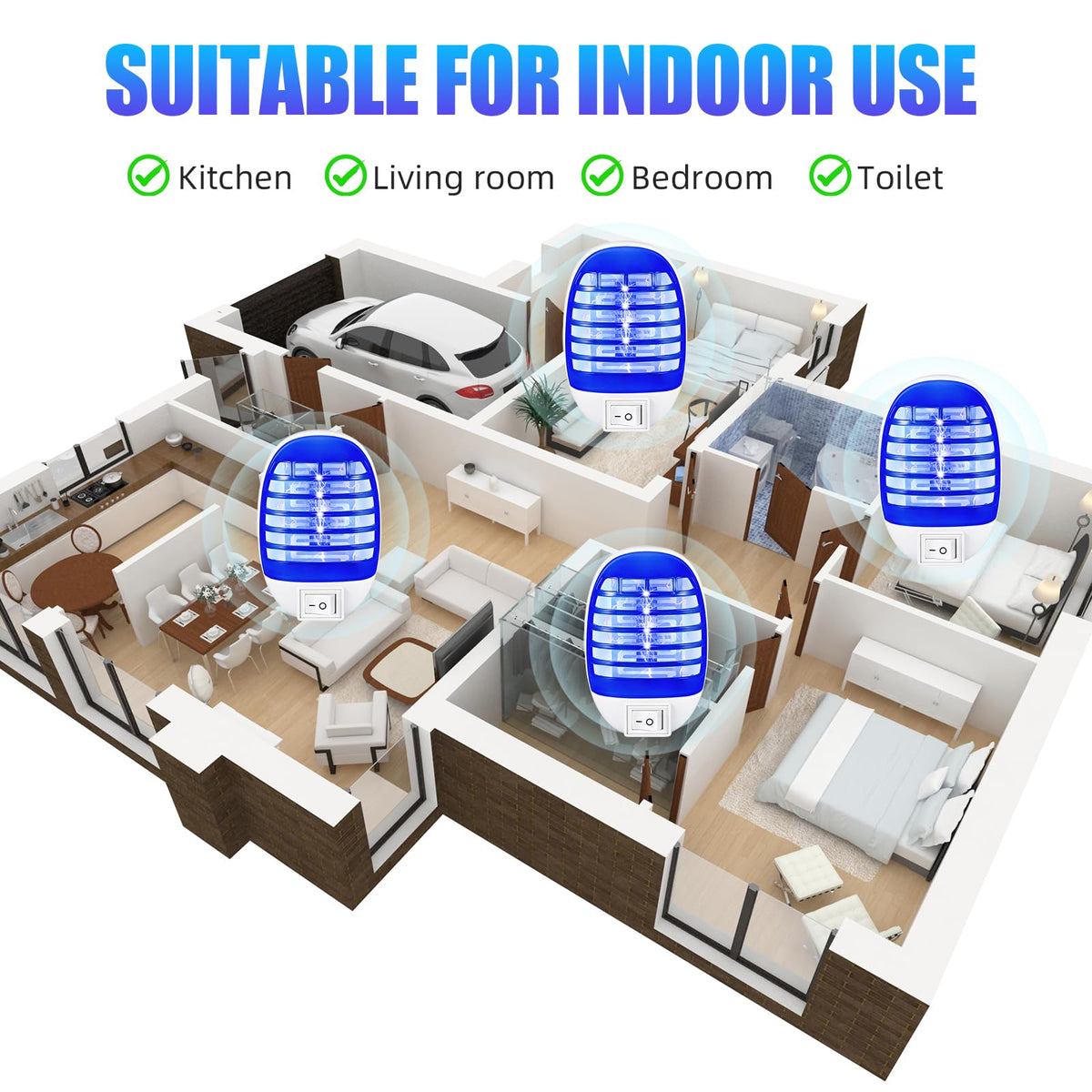 ZLieatmp safety cover ensures child-safe housing during operation.