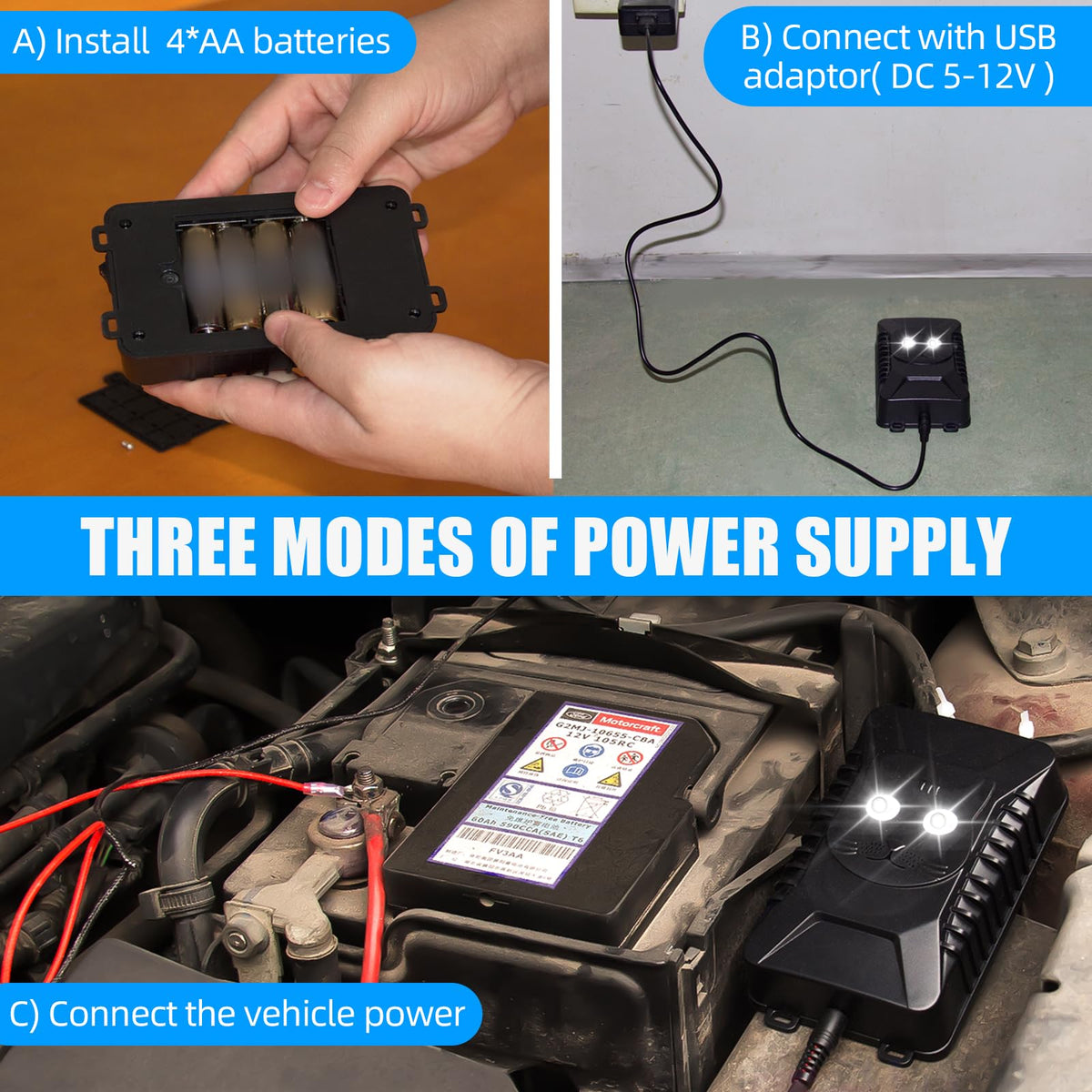 ZLieatmp automatic standby reduces battery drain while driving.