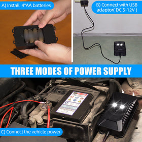 ZLieatmp automatic standby reduces battery drain while driving.