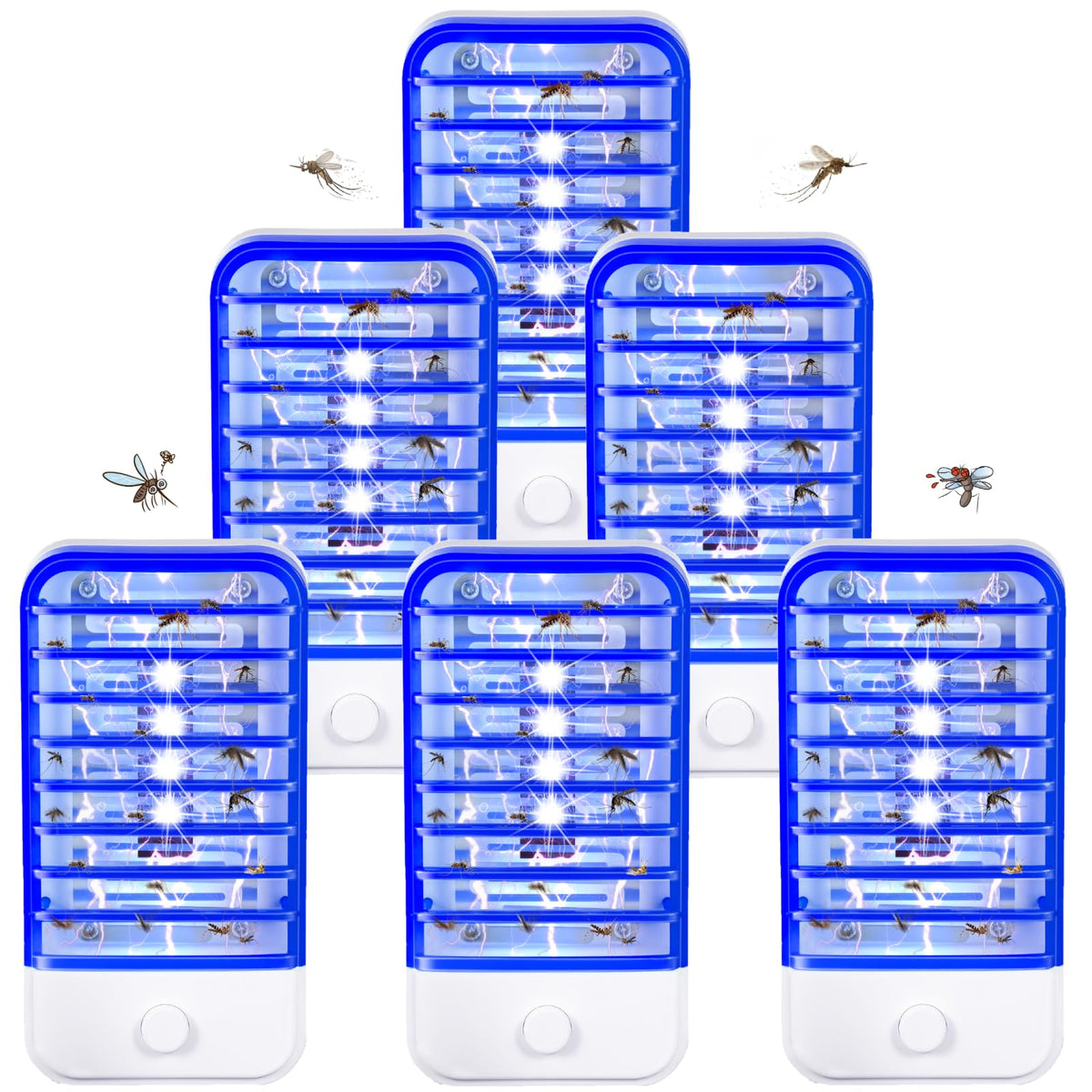 ZLieatmp 6Pack Bug Zapper front view, compact plug-in design for kitchens