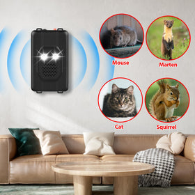 ZLieatmp effective ultrasonic waves deter rodents in garages and warehouses.
