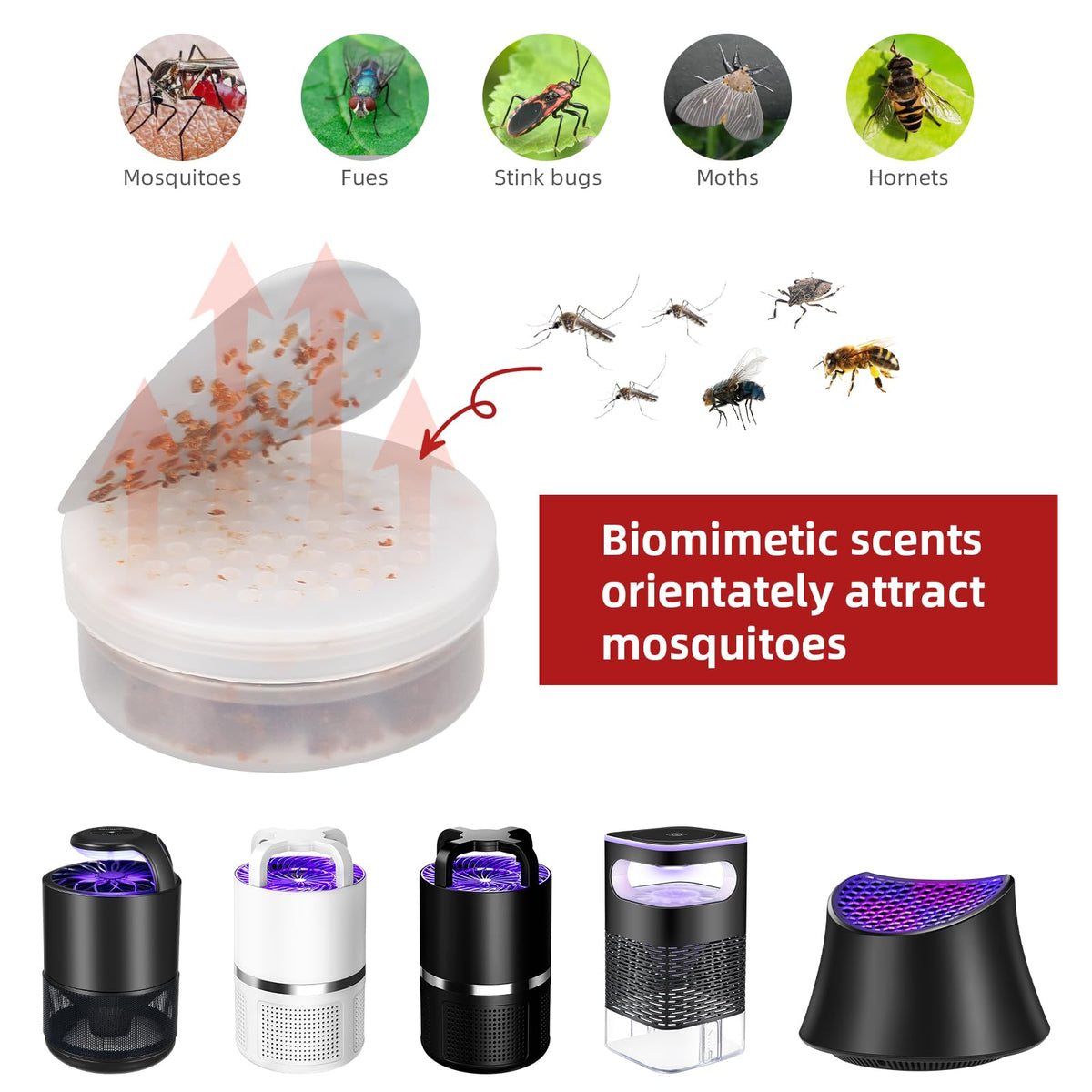 ZLieatmp indoor-outdoor traps compatible lure refills