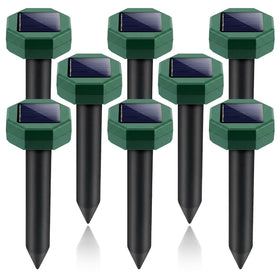 ZLieatmp mole repellent solar spike pack protects lawns by deterring burrowing pests without chemicals.