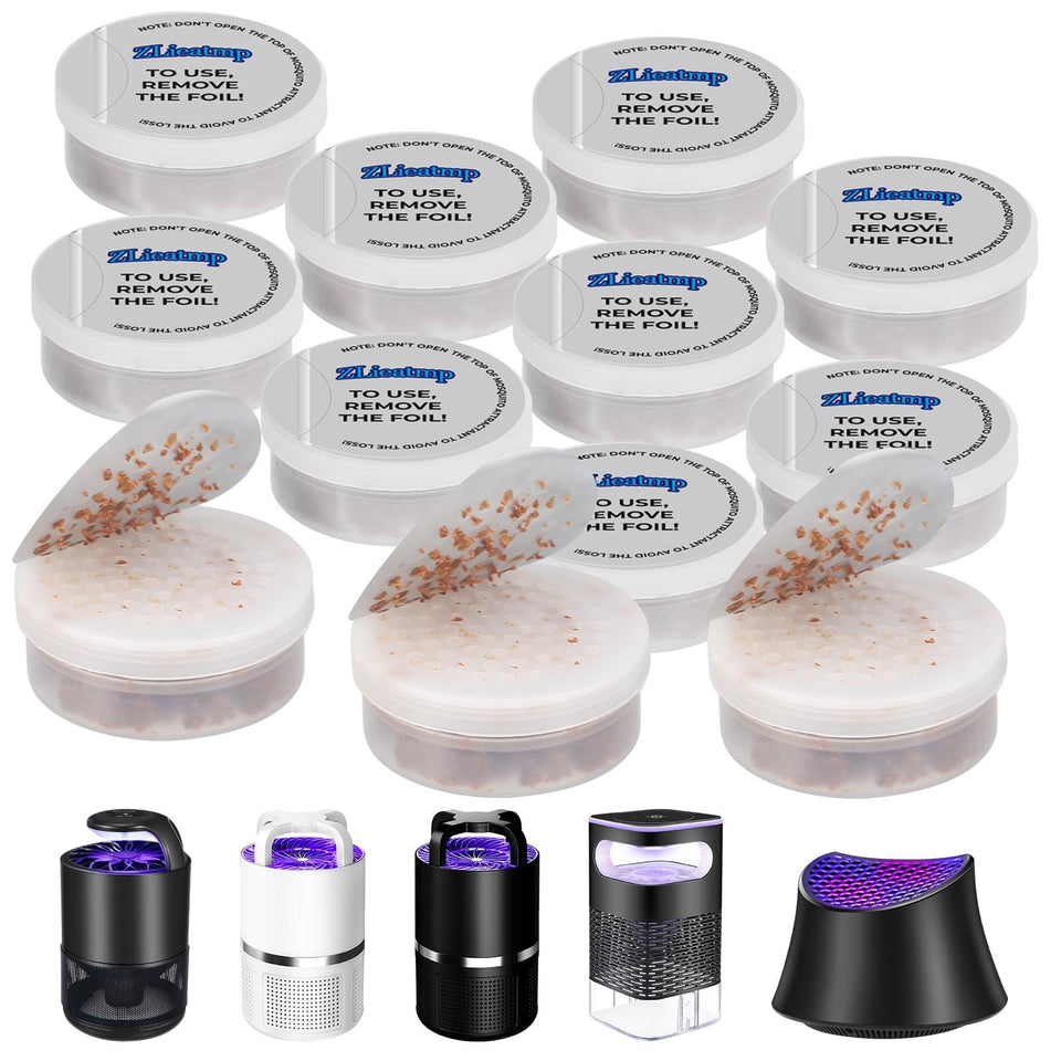ZLieatmp mosquito lure refill 12-pack boosts trap attraction for mosquitoes