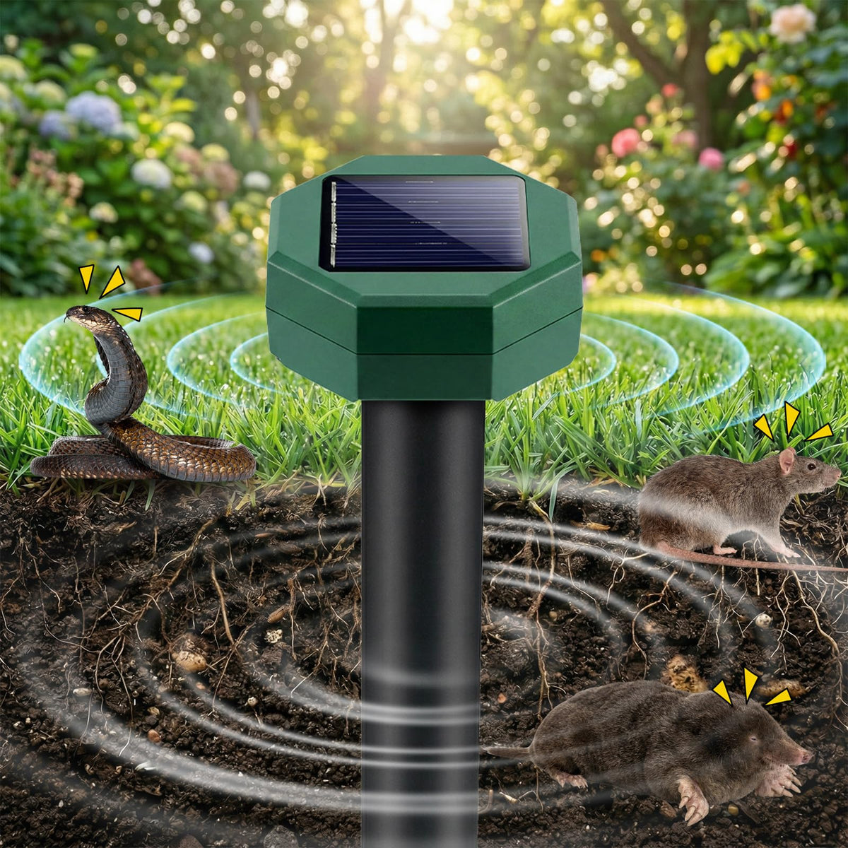ZLieatmp one-click operation for easy setup and automatic pest deterrence.