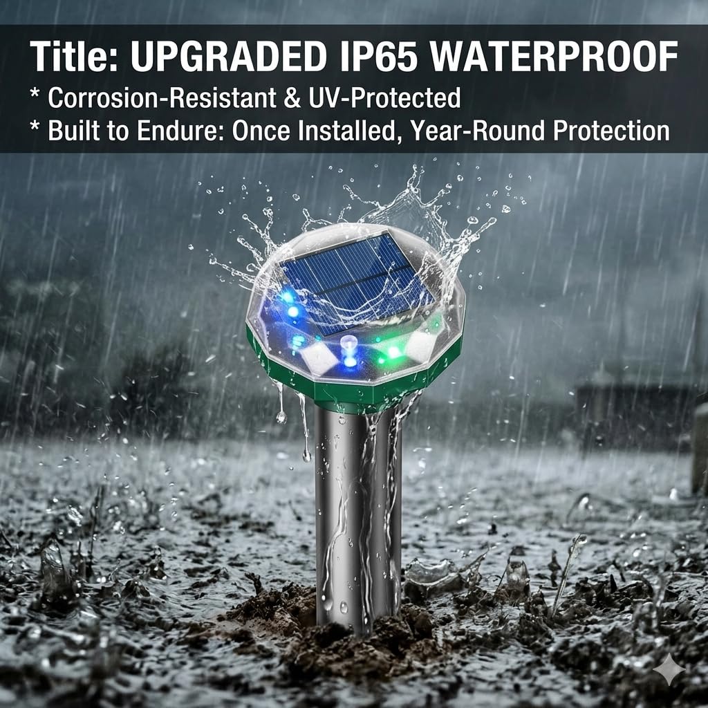 ZLieatmp pet-safe ultrasonic yard safety for families and pets