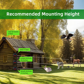 ZLieatmp red LED lights illuminate nighttime deterrence and alert homeowners to intrusion