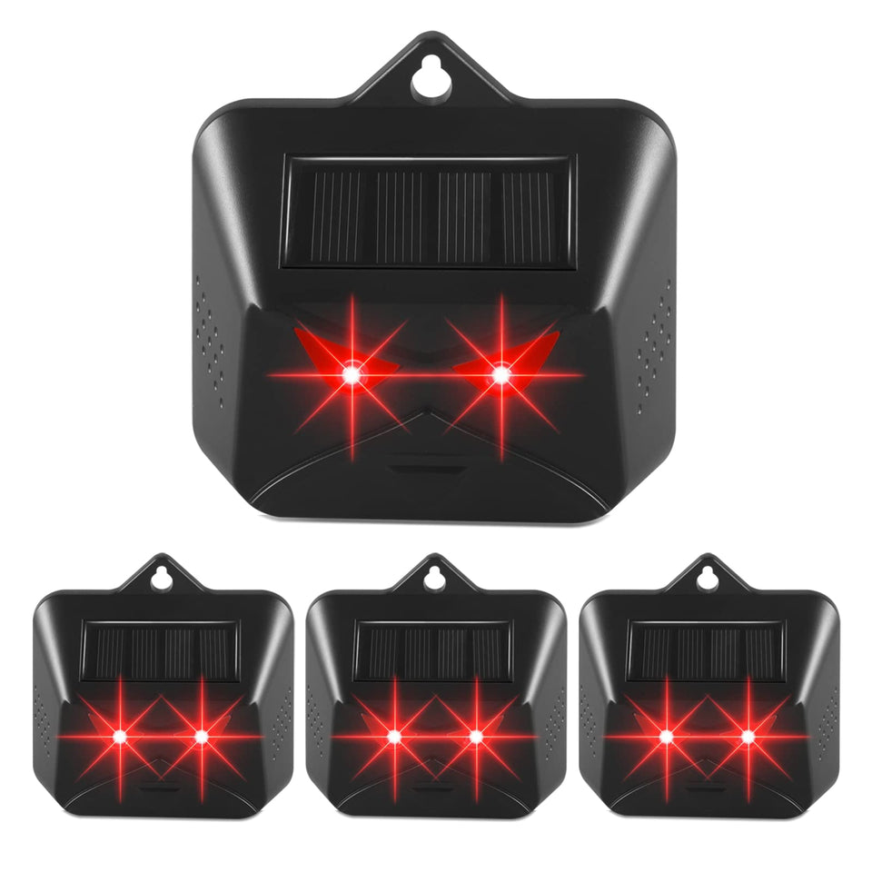 ZLieatmp red LED outdoor device front view deterring wildlife in the garden