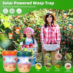 ZLieatmp solar-wasp-trap-led-uv-night-activation attracts at night for calmer spaces
