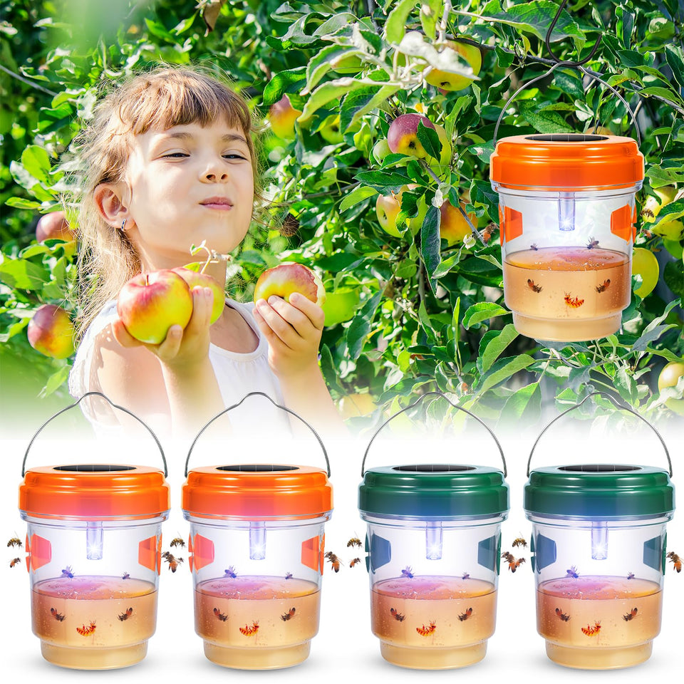 ZLieatmp solar-wasp-trap-outdoor-hanging keeps your patio pest-free