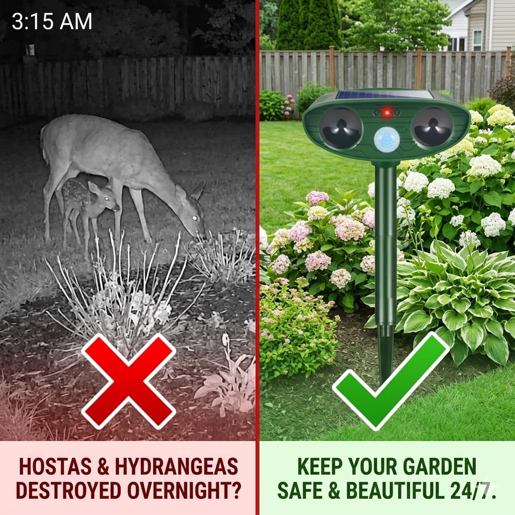 ZLieatmp Sonic Fortress Pro deer deterrent side view for perimeter protection.