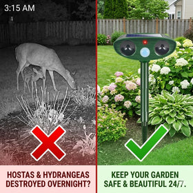 ZLieatmp Sonic Fortress Pro deer deterrent side view for perimeter protection.