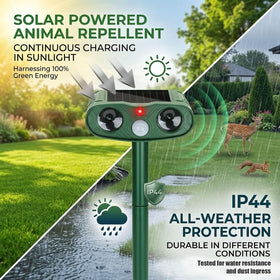 ZLieatmp ultrasonic-deterrent sound emits humane signals to discourage intruders