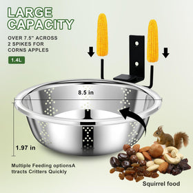Zliiesns removable bowl for quick cleaning and refilling