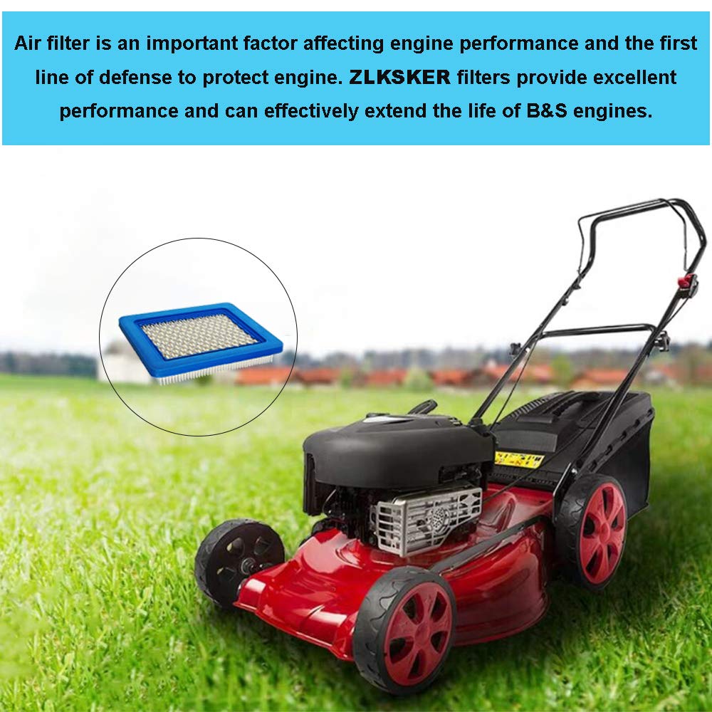 ZLKSKER 5pcs in-mower fitment illustration for quick, easy replacement.
