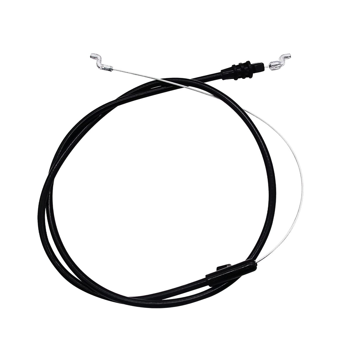 ZLLITONS control cable 51-inch front view shows durable sheath for smooth deck engagement.