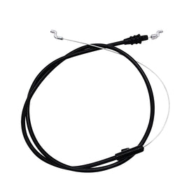 ZLLITONS control cable 51-inch front view shows durable sheath for smooth deck engagement.