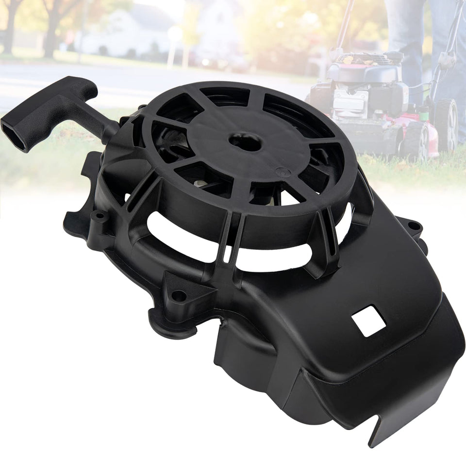 ZMCYNG recoil starter assembly in black designed for durable mower performance