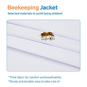 ZMHBKPS Bee Suit front zip design enables easy on/off during hive checks