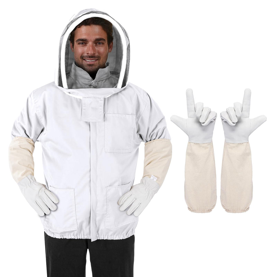 ZMHBKPS Bee Suit front zipper for quick on-off protection