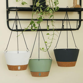 ZMTECH 2-Pack 10-Inch hanging planter quick setup for fast display