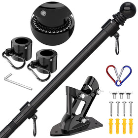ZMTECH flag pole bracket upgraded for outdoor use enhances stability in your yard.