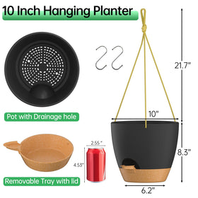 ZMTECH self-watering planter with reservoir supports healthy roots over days.
