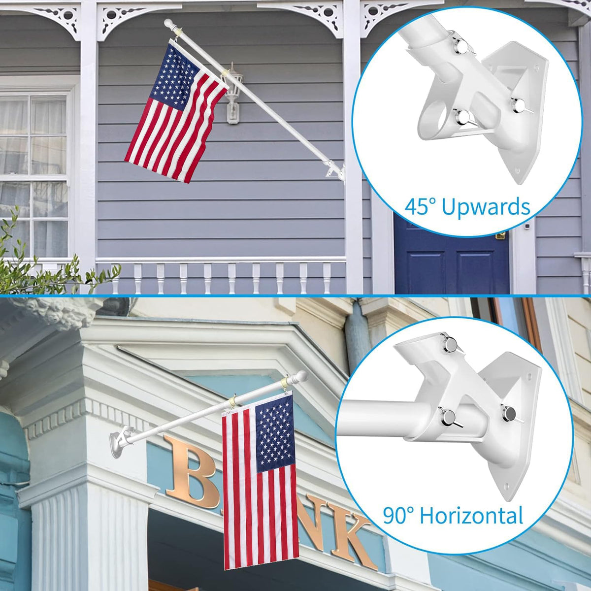 ZMTECH stainless steel pole and hardware resist rust for long lasting outdoor use