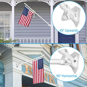 ZMTECH stainless steel pole and hardware resist rust for long lasting outdoor use