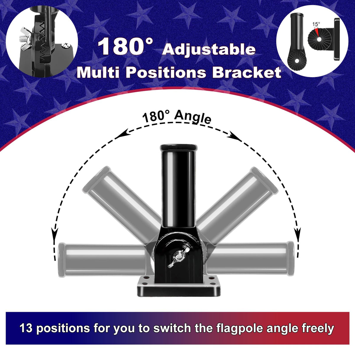 Top ball cap with carabiners supports stable flag display
