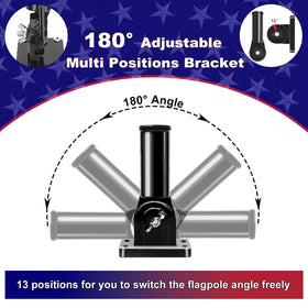 Top ball cap with carabiners supports stable flag display