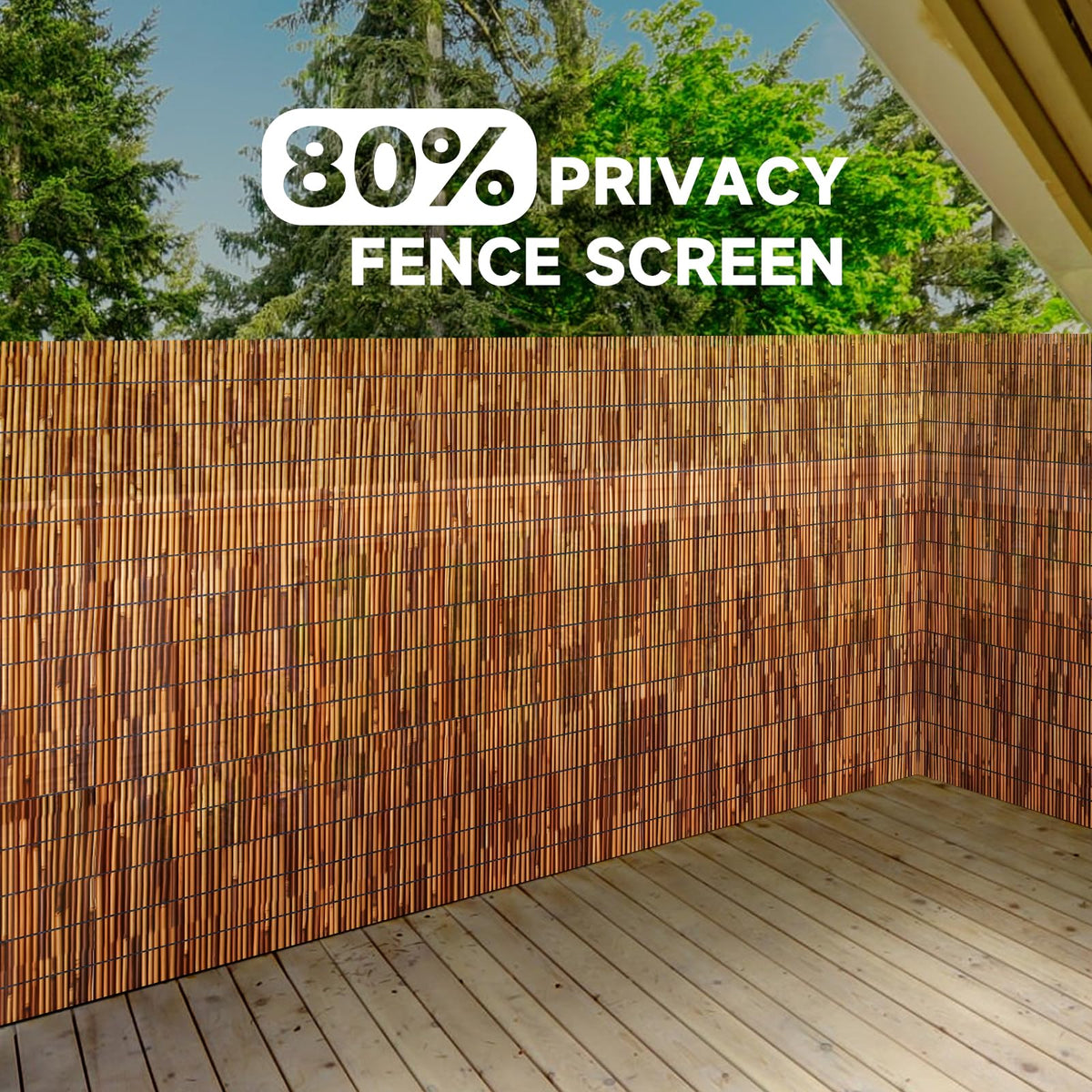 ZNCMRR outdoor use demonstrates privacy for balcony and pool area.