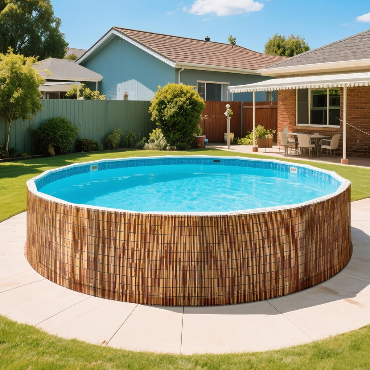 ZNCMRR reed fence roll close-up highlights natural texture and long-lasting weave.