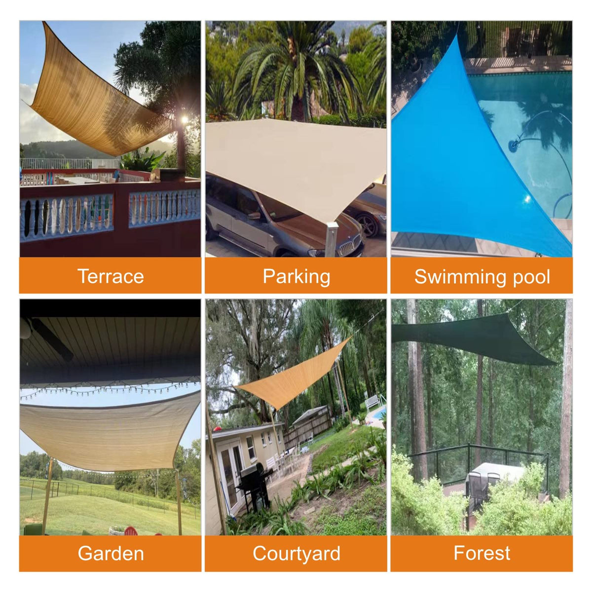 ZNELLY nylon-coated steel wire rope provides strong, weather-resistant support for shade sails.