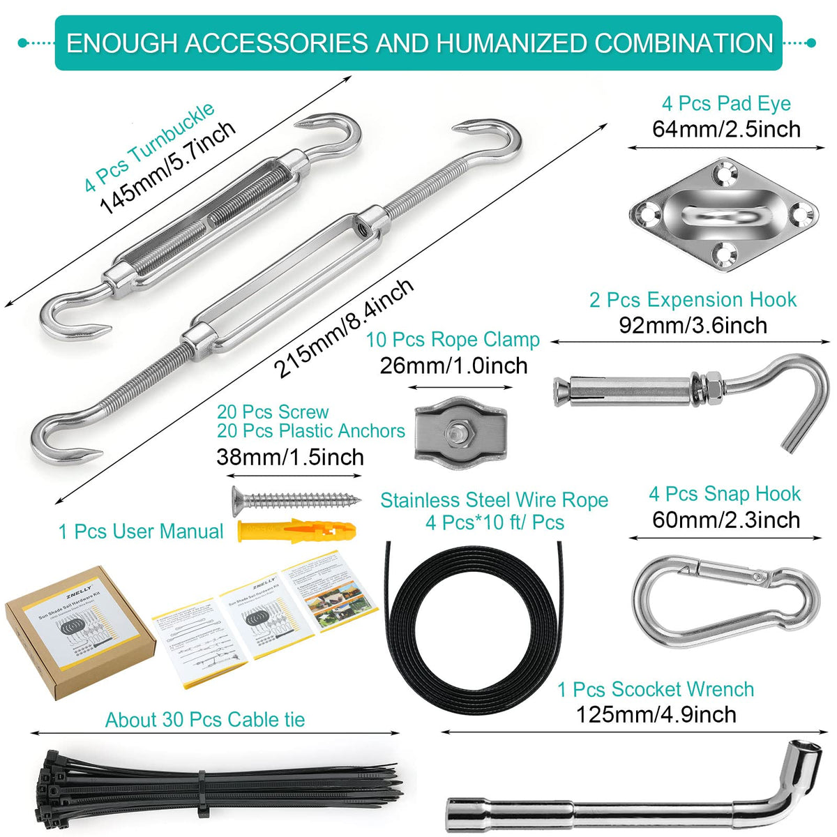 ZNELLY socket wrench speeds up installation with a comfortable grip.