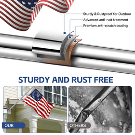 ZNNOPAX adjustable aluminum bracket for versatile wall or fence display