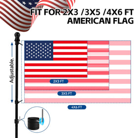ZNNOPAX embroidered 3x5ft flag ready for porch or garden.