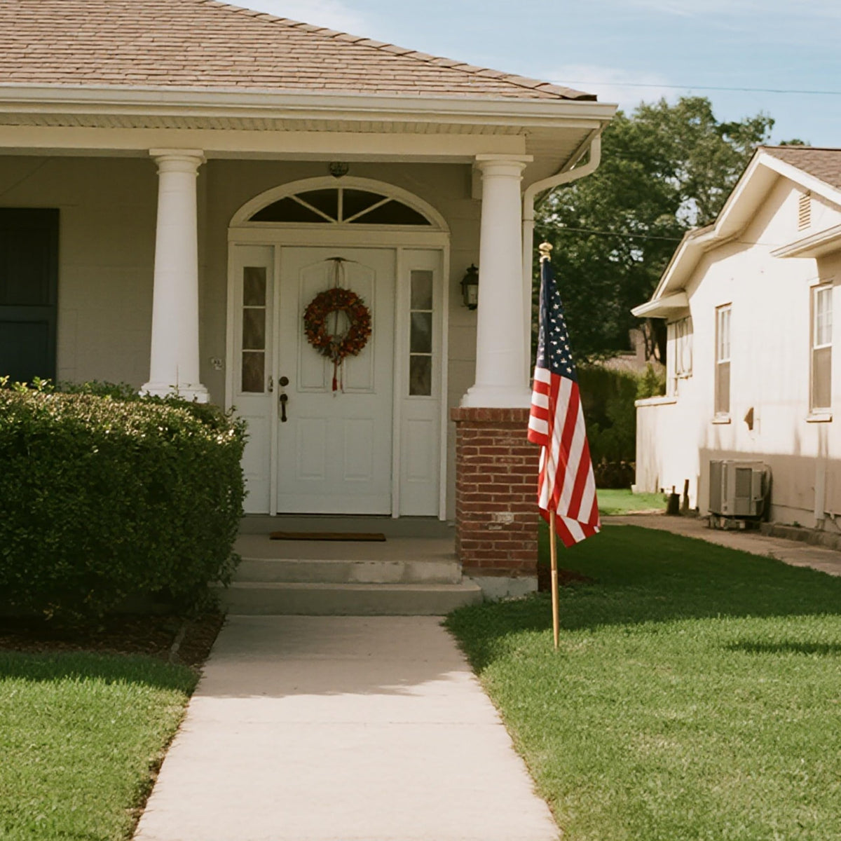 Flag ready for indoor or outdoor display on a standard 5-foot pole.
