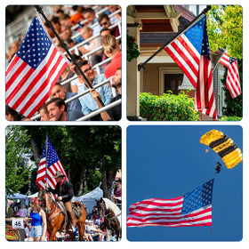 ZNNOPAX outdoor flag display kit for seasonal or daily pride.