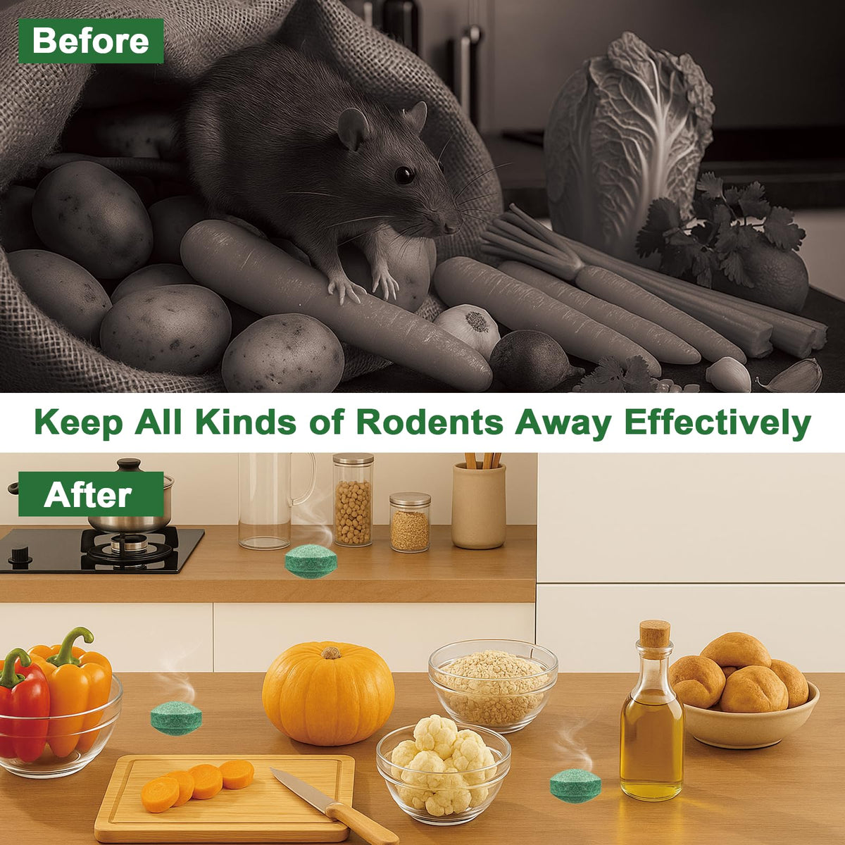 Eco-friendly plant-based formula safe for kids and pets.