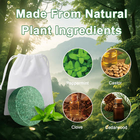 ZNZTO mesh bag for quick, mess-free placement of mouse repellent balls.