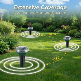 ZNZTO Ultrasonic pest repellent uses vibration technology to deter pests.
